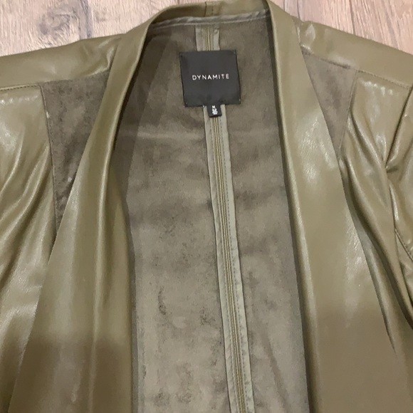Mock leather jacket - Picture 2 of 5
